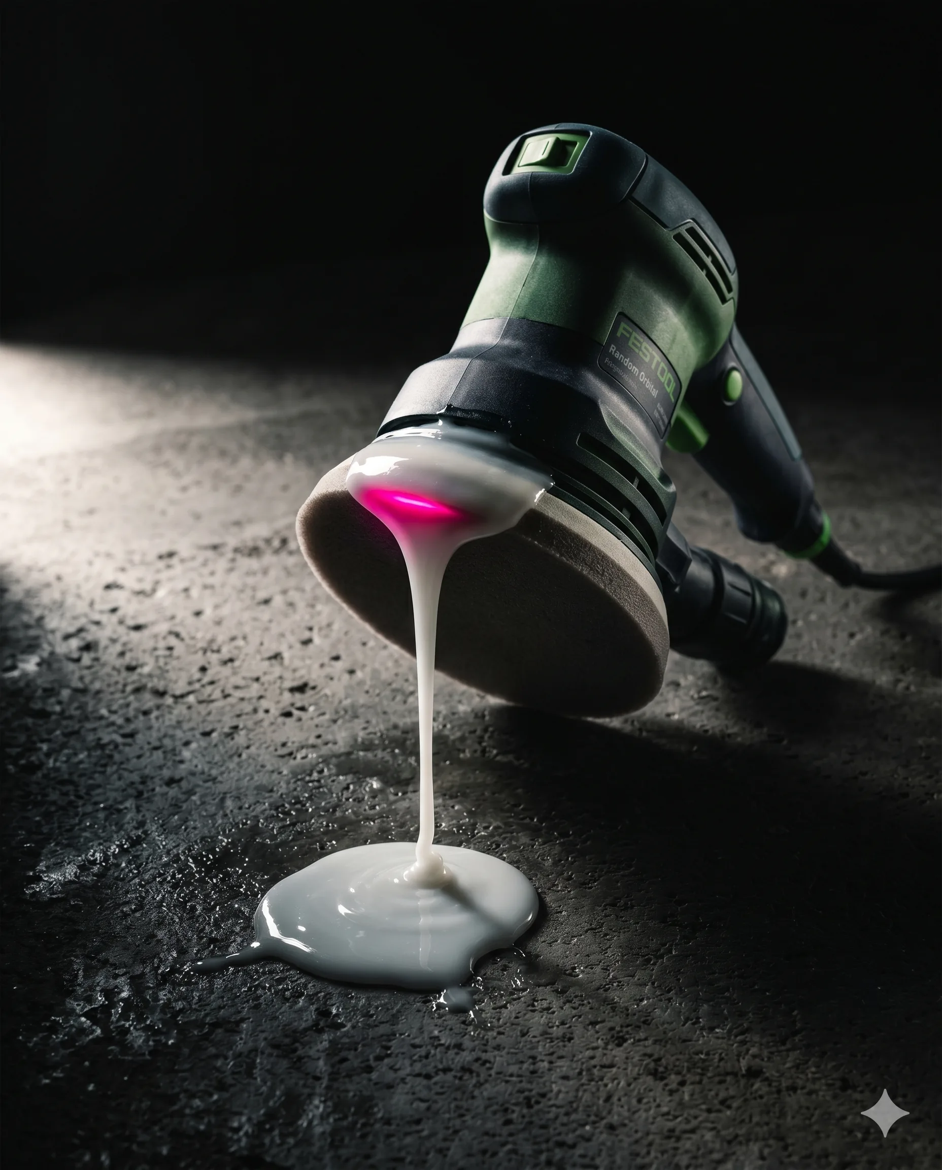 The compound finds its way down.